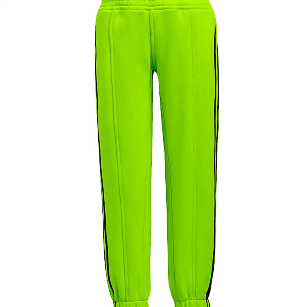adidas Ivy Park Halls of Ivy French
Terry Sweat Pants Small in Semi Solar Slime